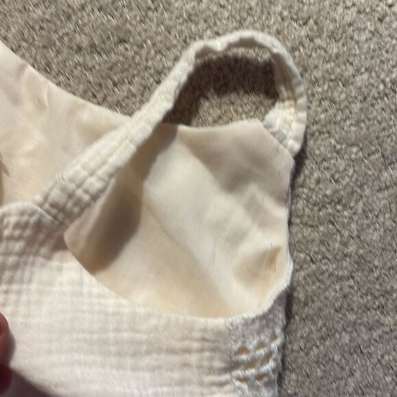 Btween Girls Sunflower Embroidered Cream Dress - Picture 10 of 10